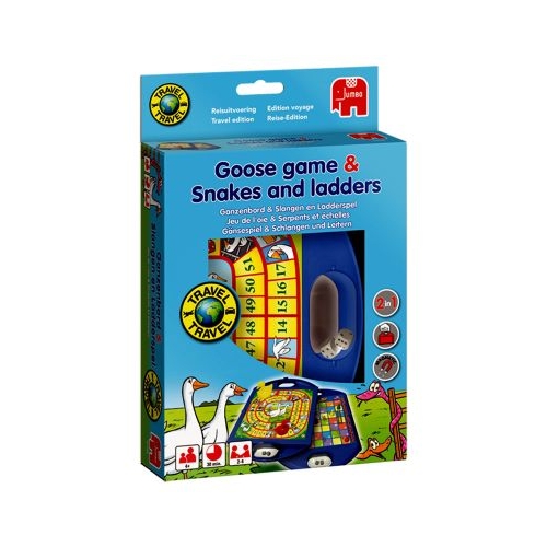 Jocuri clasice Jocul Gastei si Serpi si scari 2 in 1 editia travel