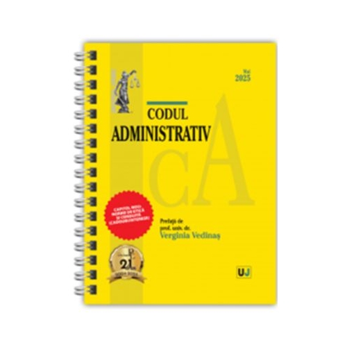 Codul administrativ Mai 2025 - Prof. univ. dr. Verginia Vedinas