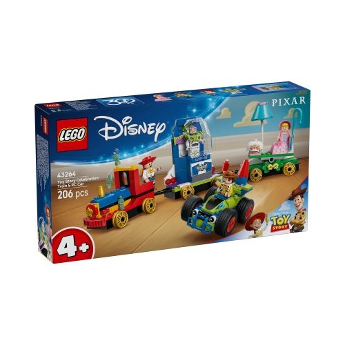 LEGO Disney. Tren aniversar si masina RC din Toy Story 43264 206 piese
