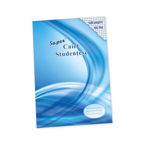 Super caiet matematica A4 60 file albastru Casa Tipografica