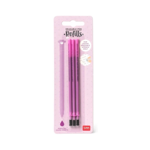 Set 3 rezerve pix cu gel purple Erasable Pen Legami