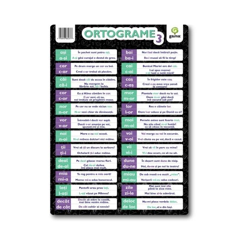Plansa Ortograme 3 A4