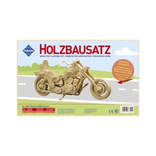 Kit constructie din lemn motocicleta 96 piese Pebaro 8682