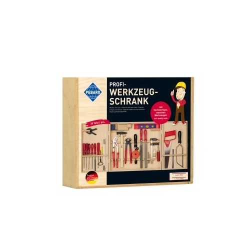 Trusa expert pentru mestesuguri in cutie de lemn Pebaro 415