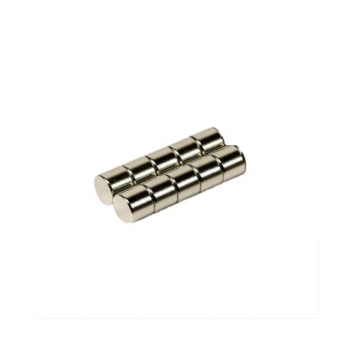 Set 10 magneti neodim disc N48 dimensiuni 6x5mm Pebaro 20929