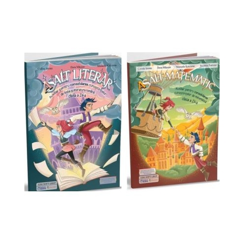 Pachet 2 auxiliare Asalt matematic si Asalt literar pentru clasa a 4-a - Corina Istrate