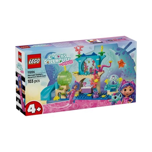 LEGO Gabbys Dollhouse. Aventurile in acvariu ale sirenei Gabby 11204 103 piese