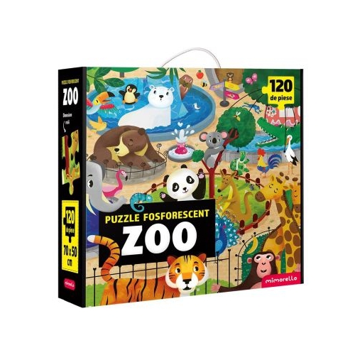 Joc educativ Puzzle Fosforescent Zoo