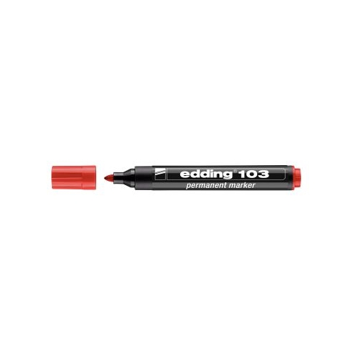 Marker Edding 103 permanent varf rotund 1. 5-3mm rosu