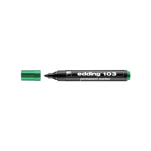 Marker Edding 103 permanent varf rotund 1. 5-3mm verde