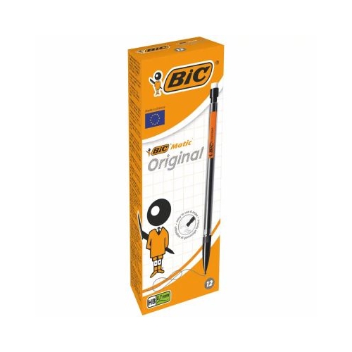 Creion mecanic BIC Matic Classic 0. 7 mm corp negru clip diverse culori