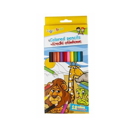 Creioane colorate hexagonale Donau 12 culori