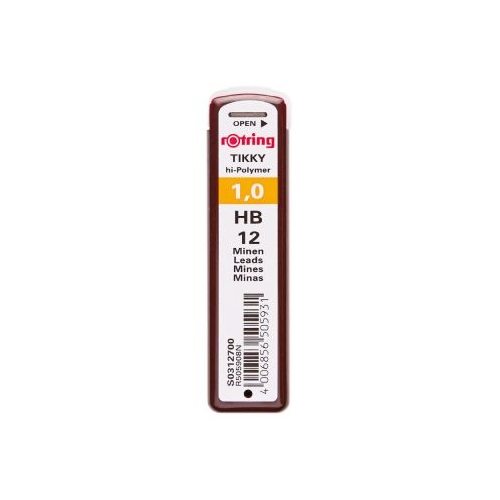 Mine creion mecanic Rotring 1 mm HB 12 bucaticutie