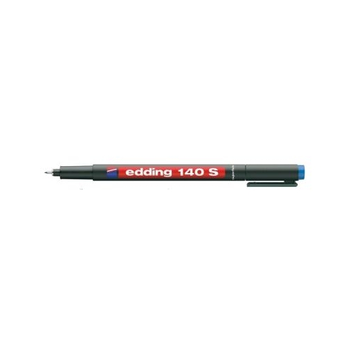 Marker permanent Edding OHP 140S corp plastic varf rotund 0. 3 mm albastru
