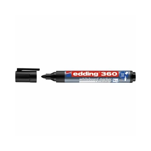 Marker Edding 360 pentru tabla varf 1. 5-3 mm negru