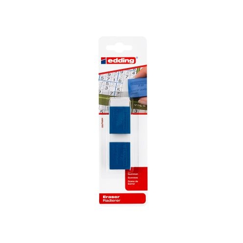 Radiera Edding R20 suport plastic 2 bucatiblister