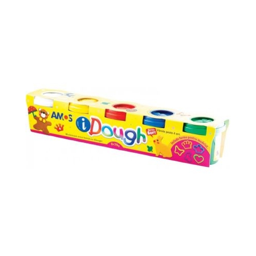 Plastilina Amos iDough ID75P5 5x75g set 5 culori