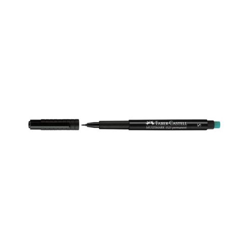 Marker permanent Faber Castell varf rotund 1 mm negru