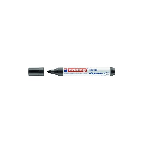 Marker Edding 4500 pentru textile permanent varf rotund 2-3 mm negru