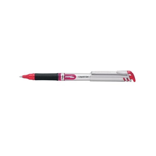 Roller cu gel Pentel Energel 0. 7 mm plastic rosu