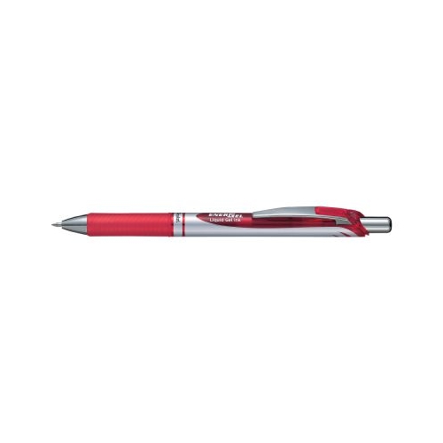 Roller cu gel Energel Pentel 0. 7 mm plastic rosu