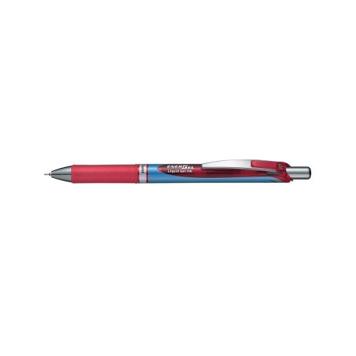 Roller cu gel Pentel Energel 0. 5 mm plastic rosu