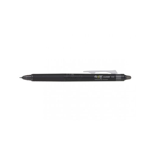 Roller cu gel Pilot Frixion Clicker, cu mecanism, 0.5 mm, negru