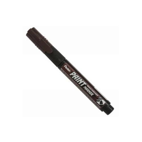 Marker permanent Pentel Paint Marker MMP20 4 mm cu vopsea maro