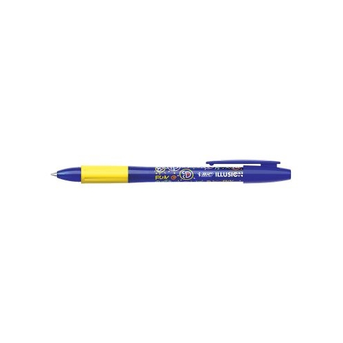 Roller cu gel BIC Gelocity Illusion fara mecanism 0. 7mm albastru