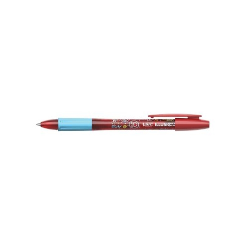 Roller cu gel BIC Gelocity Illusion fara mecanism 0. 7mm rosu