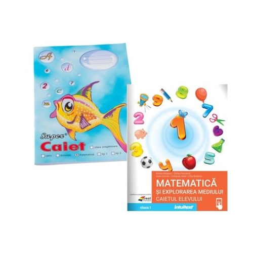 Pachet Caiet Pestisor matematica A5 48 file Casa Tipografica si Matematica si explorarea mediului. Caietul elevului clasa 1 - Mirela Mihaescu