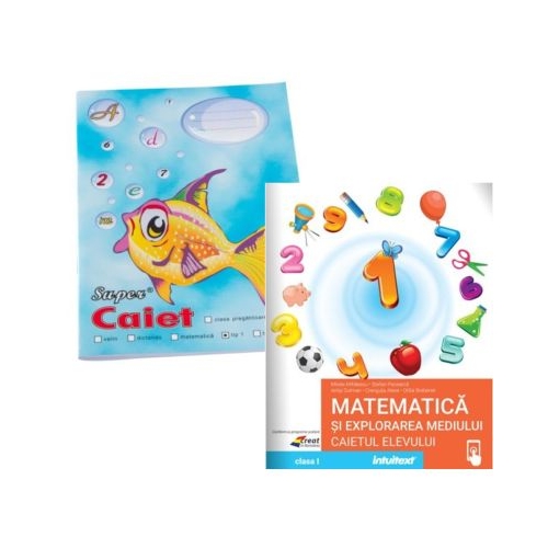 Pachet Caiet tip 1 Pestisor A5 32 file Casa Tipografica si Matematica si explorarea mediului. Caietul elevului clasa 1 - Mirela Mihaescu