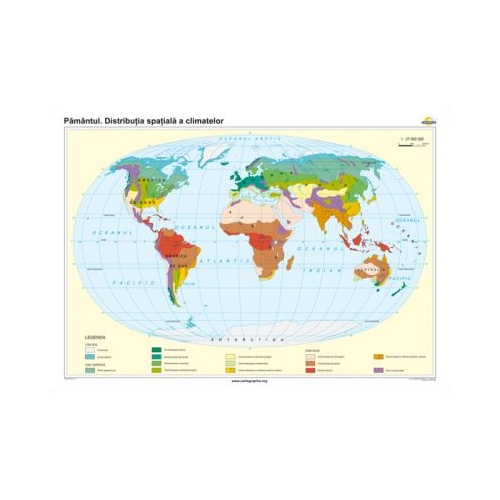 Pamantul. Distributia spatiala a climatelor 140x100 cm CR-3124B