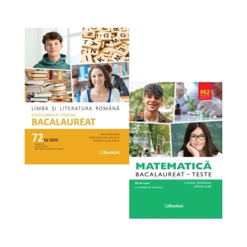 Pachet Bacalaureat 2026. Limba si literatura romana 72 teste complete si Teste Matematica M2 Profil Stiinte ale naturii - Mimi Gramnea Claudia Temneanu