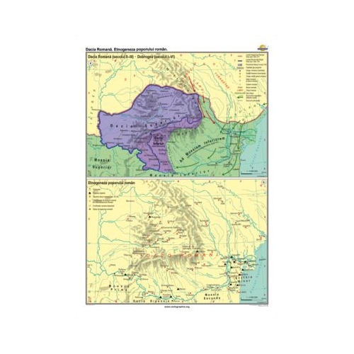 Dacia Romana. Etno-geneza poporului roman 100x140 cm CR-3207B