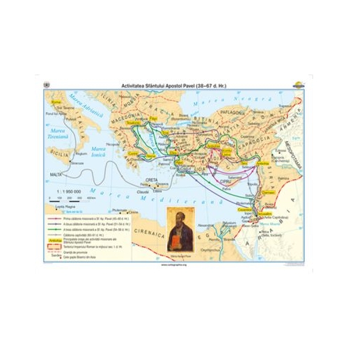 Activitatea Sfantului Apostol Pavel 38-67 d. Hr. 140x100 cm CR-3238B