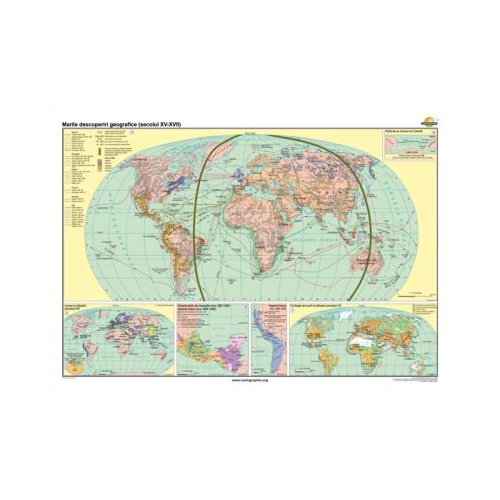 Marile descoperiri geografice secolele 15-17 140x100 cm CR-3213B