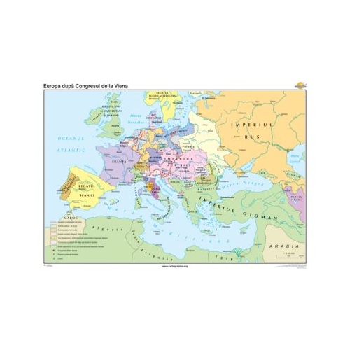 Europa dupa Congresul de la Viena 140x100 cm CR-3216B