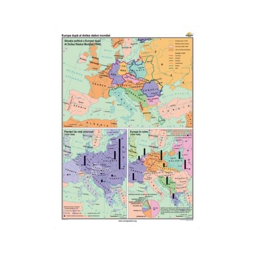 Europa dupa al doilea razboi mondial 100x140 cm CR-3226B