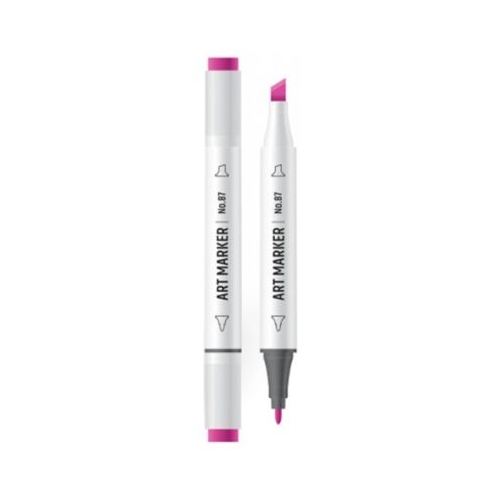 Marker cu 2 capete 6mm3mm roz - S-COOL