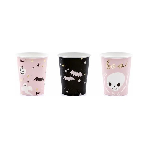 Pahare print halloween 220ml hartie PartyTime Halloween set 6 buc