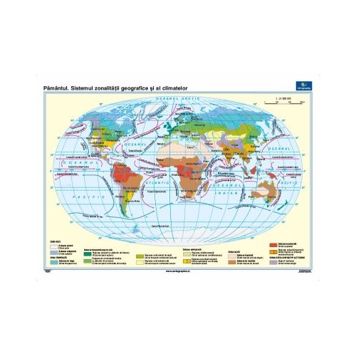 Pamantul. Sistemul zonalitatii geografice si a climatelor 100x140 cm CR-3132B