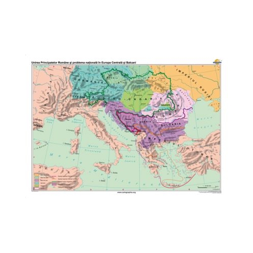 Unirea Principatelor Romane si problema nationala in Europa Centrala si Balcani 140x100 cm CR-3220B