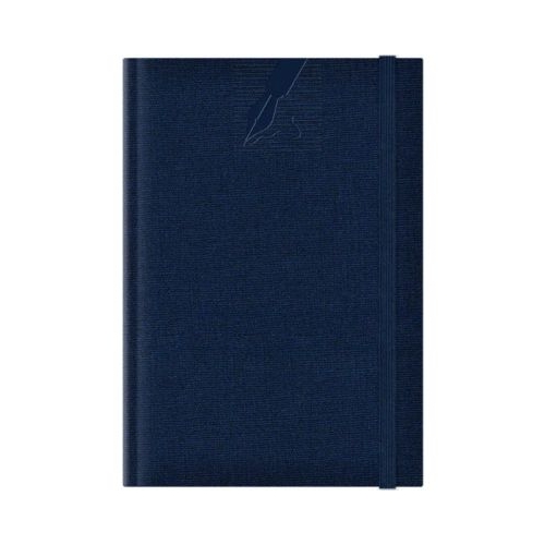 Agenda A5 nedatata Colere EJ-1501 224 pagini cu elastic albastru inchis