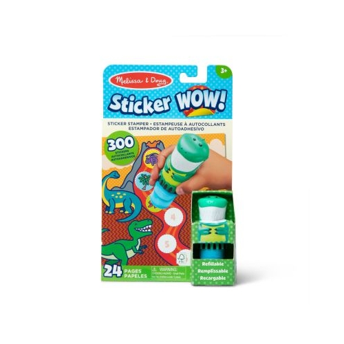 MELISSA AND DOUG SET DE JOACA AUTOCOLANTE SI STAMPILA REINCARCABILA DINOZAUR