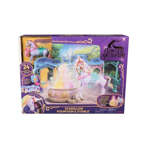 UNICORN ACADEMY SET DE JOACA FANTANA SI GRAJD STARGLOW SI UNICORNUL WILDSTAR