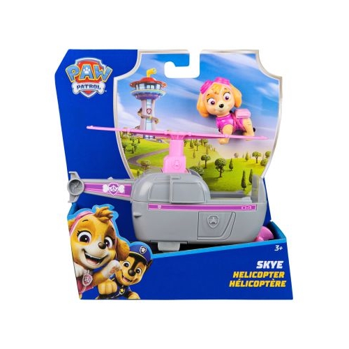 PATRULA CATELUSILOR SET VEHICUL DE BAZA ELICOPTER SI FIGURINA SKYE
