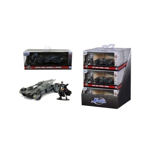 JADA DC JUSTICE LEAGUE SET FIGURINA BATMAN SI MASINUTA METALICA BATMOBILE SCARA 1 LA 32