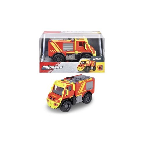 MAJORETTE MASINA METALICA DE POMPIERI MERCEDES UNIMOG U530 SCARA 1 LA 43