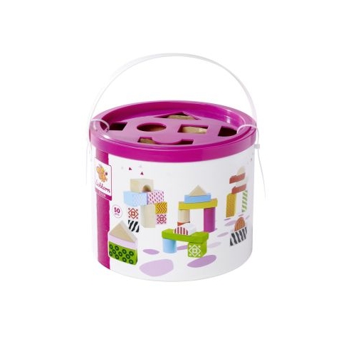 EICHORN COLOR SET BLOCURI DE CONSTRUCTIE DIN LEMN